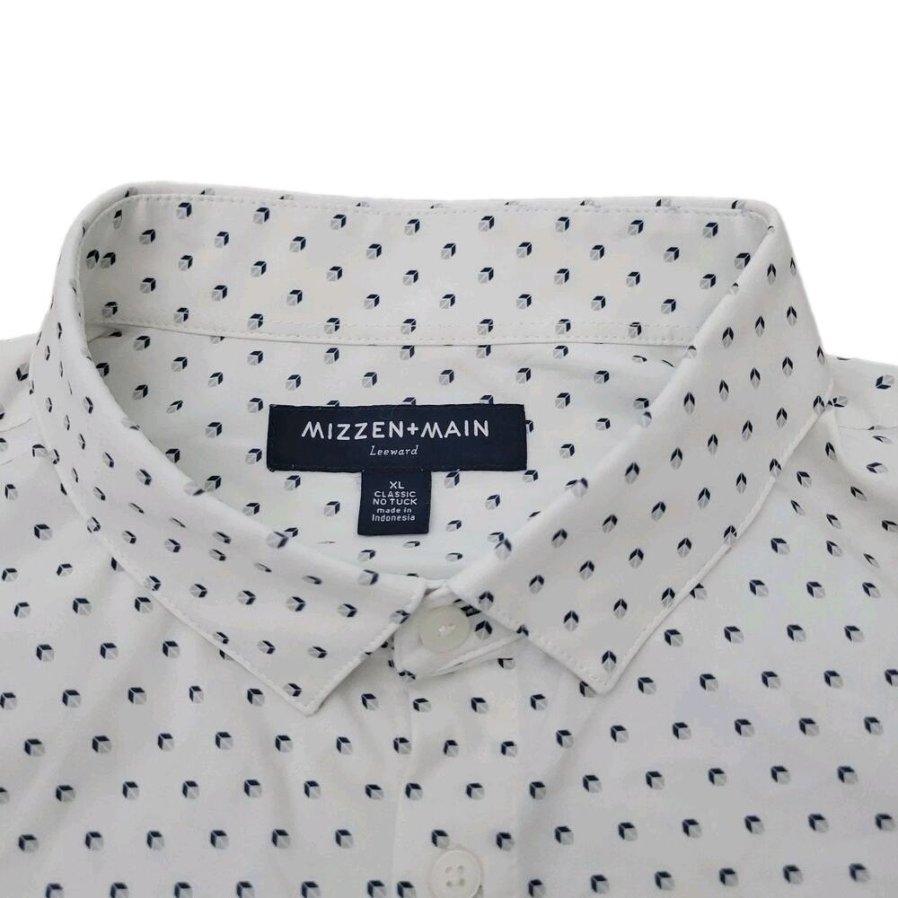 Mizzen + Main Leeward Mens XL Trim Fit Button Dress Shirt